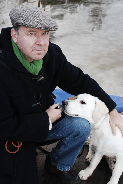 Staffan och hunden Freja